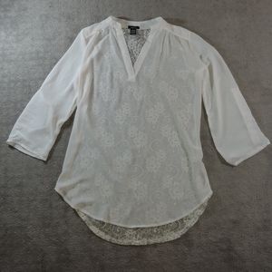 Lace Back Blouse
